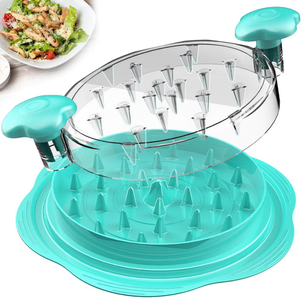 Chicken Shredder Tool Twist Large Meat Shredder with Ergonomic Handle, Anti-Slip Base, BPA-Free Visible Lid, Dishwasher Safe Perfect for Shredding Chicken, Pork, Beef, Tacos, BBQ