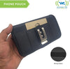 Horizontal Nylon Phone Pouch with Belt Clip - Compatible with iPhone, Samsung, LG, Motorola, and More - Adjustable Belt Holster for Men Cell Phone Cases with Credit Card Pocket
