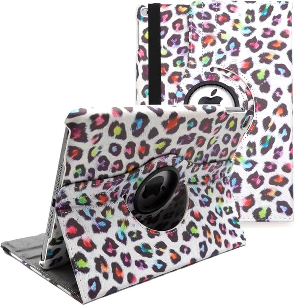 360 Rotating Case for iPad 9.7 Inch 2018 2017/ iPad Air 2 Case -360-Degree Rotating Stand Protective Cover Smart Case with Auto Sleep/Wake iPad 5th/6th Gen (Multi Little Flower Design Case)