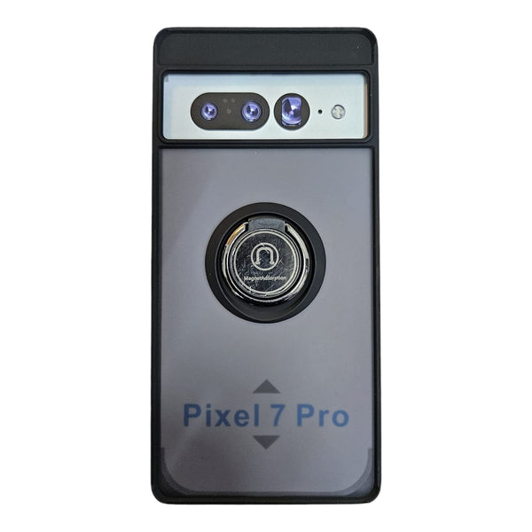 Pixel 7 Pro Ring Case | 360° Kickstand | Shockproof Hybrid Armor Cover | Ultra Thin Protective Case for Google Pixel 7 (Black, Blue, Red, Green)