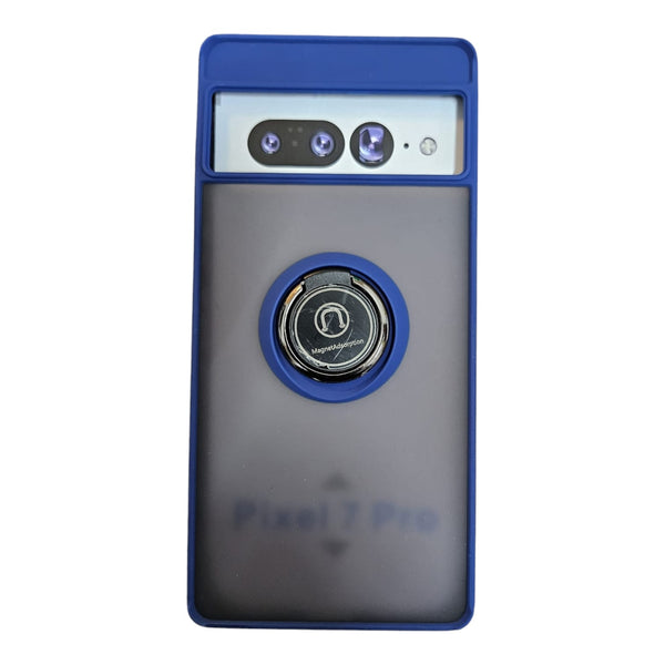 Pixel 7 Pro Ring Case | 360° Kickstand | Shockproof Hybrid Armor Cover | Ultra Thin Protective Case for Google Pixel 7 (Black, Blue, Red, Green)