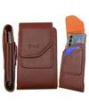 Leather Vertical Phone Holster for Men Belt Clip/Loop – Fits iPhone