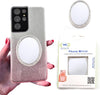 Miroir de maquillage sans fil City Diamond Bling pour étuis de téléphone – Miroir autocollant pour iPhone, Galaxy et tous les étuis de téléphone portable – Miroir compact et élégant pour les retouches en déplacement