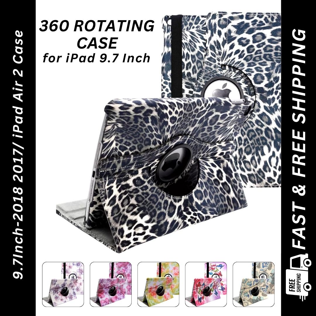 Custodia Cover per iPad 9.7 2018 2017/ iPad Air 2/ iPad Air – 360 Gradi di Rotante Cover Protettiva Case con Funzione di Auto Svegliati/Sonno per iPad 9.7 6/5 Generazione (Galaxy Custodia Cover per iPad 9.7 2018 2017/ iPad Air 2/ iPad Air – 360 Gradi di Rotante Cover Protettiva Case con Funzione di Auto Svegliati/Sonno per iPad 9.7 6/5 Generazione (Galaxy