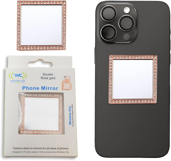 universal stick-on mirror for iPhone Samsung