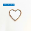 Wireless City Diamond Bling Makeup Mirror for Phone Cases Phone Mirror for Makeup (Heart Shape Phone Mirror Rose Gold)