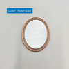 Wireless City Diamond Bling Makeup Mirror for Phone Cases Phone Mirror for Makeup (Oval Shape Phone Mirror Rose Gold)