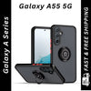 Multifunction Hard PC Back Cover for Samsung Galaxy A55 5G - Shockproof Magnetic Holder Case