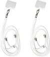 Wireless City Cordones cruzados universales para teléfono celular (paquete de 2) - Cordones de nailon ajustables para tarjeta de identificación de cordón de teléfono celular