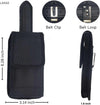 Vertical Nylon Phone Pouch with Belt Clip & Belt Loop is A Convenient Solution for Carrying Your Smartphone, Now with The Addition of A Pen Or Stylus Holder Highlighting Belt Loo