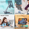 Universal Cell Phone Stand Holder for Desk 360 Rotation Fully Adjustable Foldable Desktop Phone Holder with Adjustable Angle Phone Stand Compatible with Phone 15 14 13 12 Pro Max