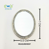 Wireless City Diamond Bling Makeup Mirror for Phone Cases Phone Mirror for Makeup (Oval Shape Phone Mirror Gold)