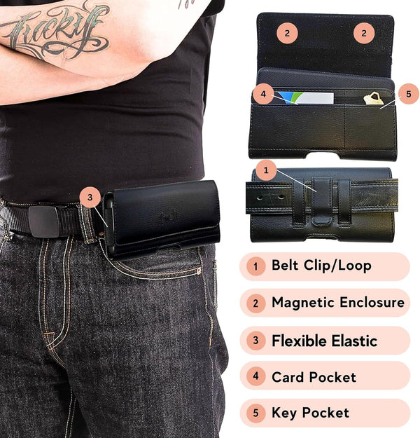 Wireless City Leather Belt Clip Holster
