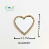 Wireless City Diamond Bling Makeup Mirror for Phone Cases Phone Mirror for Makeup (Heart Shape Phone Mirror Rose Gold)