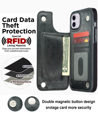 Back Wallet Case For iPhone 12 (6.1)