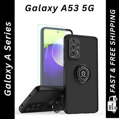 Galaxy A53 5G Magnetic Ringstand Case – Durable Protection with Built-In Kickstand and Magnetic Mount Compatibility