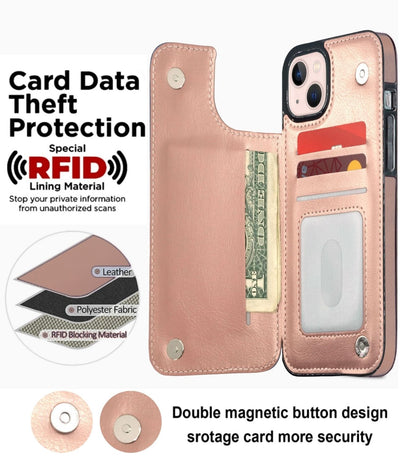 Back Wallet Case For iPhone 13 (6.1)
