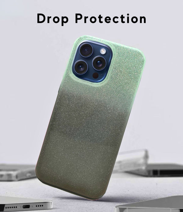 Deluxe Glitter Gradient Color Case for iPhone 15 Pro Max (6.7) Wireless City Deluxe Glitter Gradient Color Case for iPhone 15 Pro Max (6.7) Wireless City