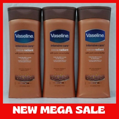 3-Vaseline Intensive Care Cocoa Radiant Lotion with pure cocoa butter 400ml