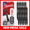 Sharpie S-Gel, Gel Pens, Drawing Pens, Gel Ink Pens For Journaling, Writing Pens, Coloring Pens, Medium Point Pens (0.7Mm), Blue Ink Gel Pen, 12 Count