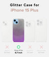 Deluxe Glitter Gradient Color Case for iPhone 15 Plus (6.7)