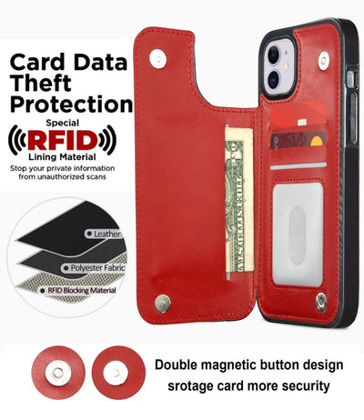 Back Wallet Case For iPhone 12 (6.1)