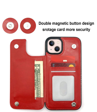 Back Wallet Case For iPhone 13 (6.1)