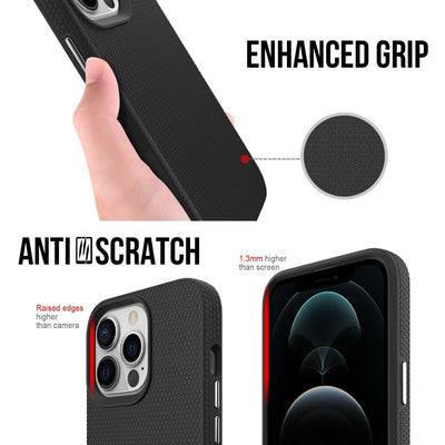 Coque à bouton argenté pour iPhone 13 Pro (6.1)