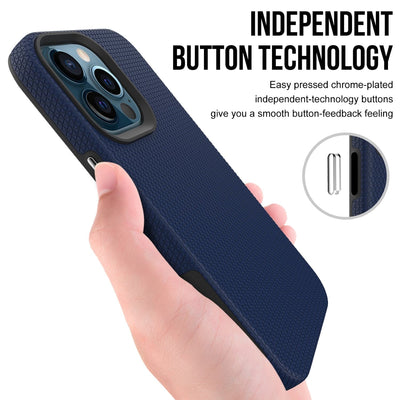 Coque à bouton argenté pour iPhone 13 Pro (6.1)