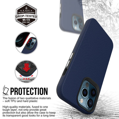 Coque à bouton argenté pour iPhone 12 Pro Max (6.7)