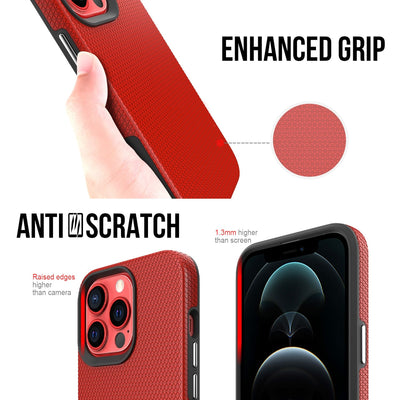 Coque à bouton argenté pour iPhone 13 Pro (6.1)