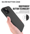Silver Button Case for iPhone 14 Plus (6.7)