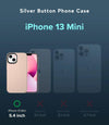 Silver Button Case for iPhone 13 Mini (5.4)