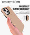 Silver Button Case for iPhone 15 Plus (6.7)