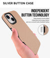 Silver Button Case for iPhone 14 Plus (6.7)