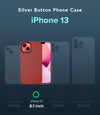 Silver Button Case for iPhone 13 (6.1)