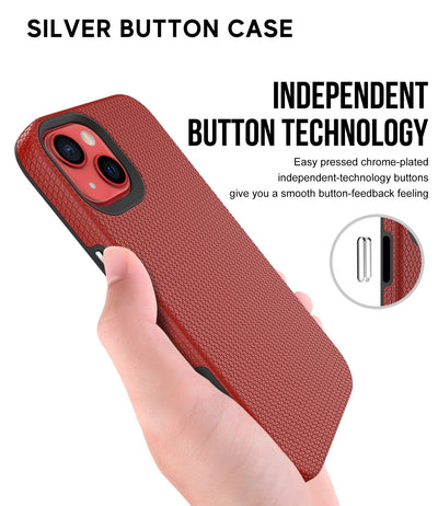 Silver Button Case for iPhone 14 Plus (6.7)