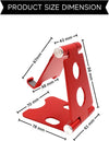 Wireless City Universal Adjustable Cell Phone Stand and Tablet Desk Mount Holder Aluminum Stand Adjustable Phone Holder RED