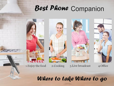Support de téléphone portable et de tablette universel réglable Wireless City Support de bureau en aluminium Support de téléphone réglable ARGENT 
