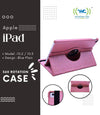 360 Rotating Case For iPad 10.2/10.5 Rose Pink