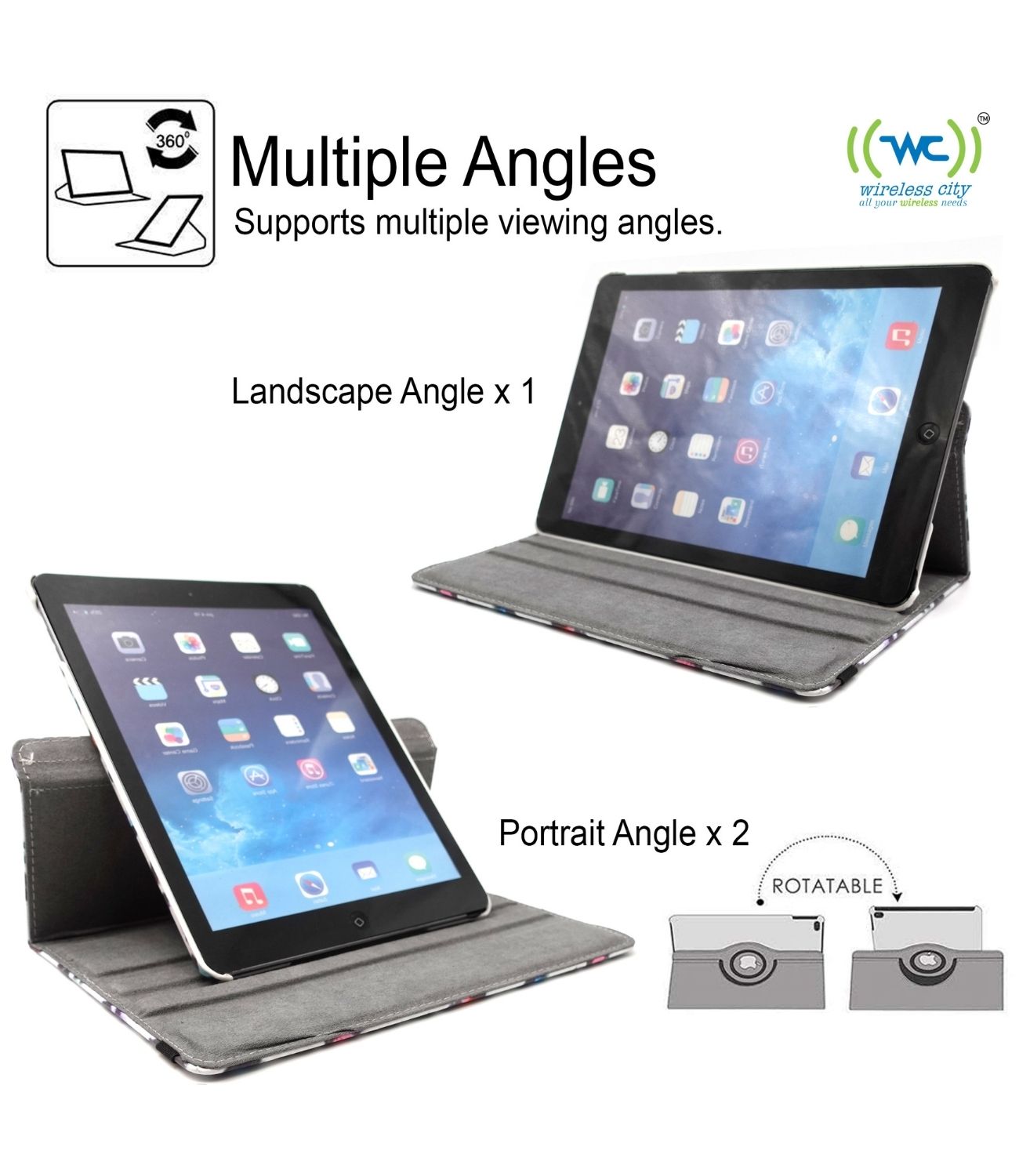 Custodia 360° Rotante Per IPad / Tablet – Cover Protettiva - Foto 9