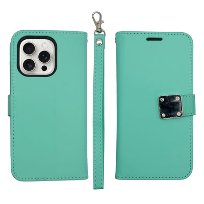 Wallet Case for iPhone 14 Pro (6.1) Green