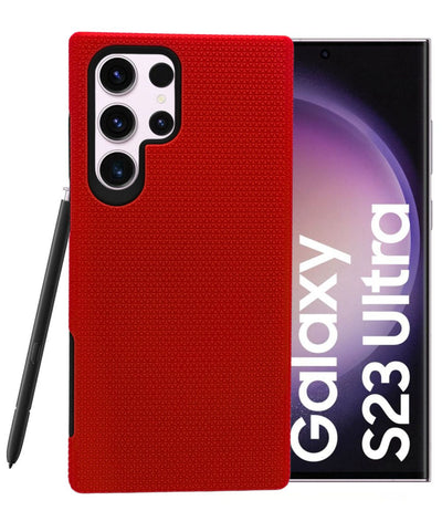 Silver Button Case for Galaxy S23 Ultra