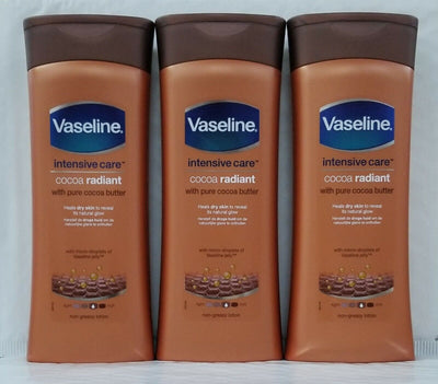 3-Vaseline Intensive Care Cocoa Radiant Lotion with pure cocoa butter 400ml