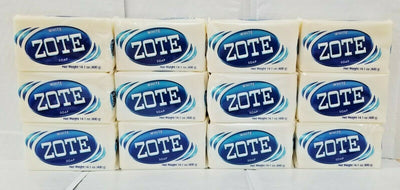 12 Pack ZOTE White Laundry Clothes Hand Delicate Wash Soap For Stains 14 Oz 400g