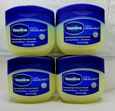 LOT OF 4-VASELINE ORIGINAL Skin Pure Petroleum Healing Jelly Cream 13